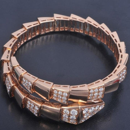 [Kincade Jewelery]SERPENTI WIDE BRACELET PINK GOLD DIAMOND