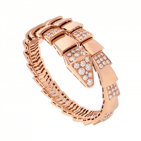 [Kincade Jewelery]SERPENTI WIDE BRACELET PINK GOLD DIAMOND