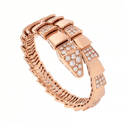 [Kincade Jewelery]SERPENTI WIDE BRACELET PINK GOLD DIAMOND