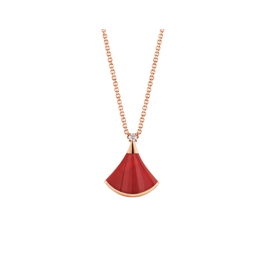 [Kincade Jewelery]DREAM NECKLACE CARNELIAN 1 DIAMOND