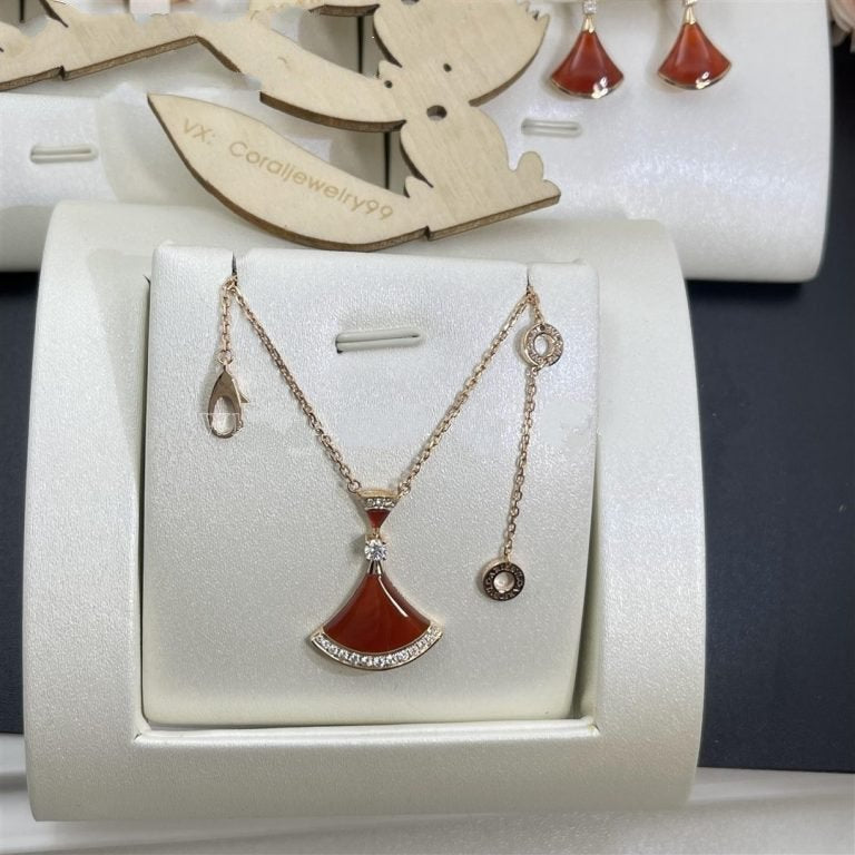 [Kincade Jewelery]DREAM NECKLACE CARNELIAN DIAMOND