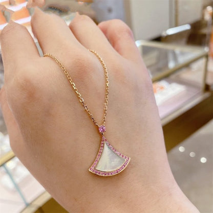 [Kincade Jewelery]DREAM NECKLACE MOP DIAMOND PINK