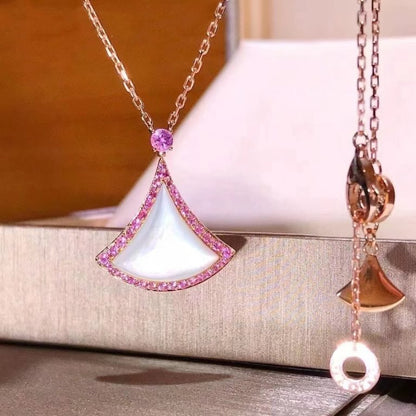 [Kincade Jewelery]DREAM NECKLACE MOP DIAMOND PINK