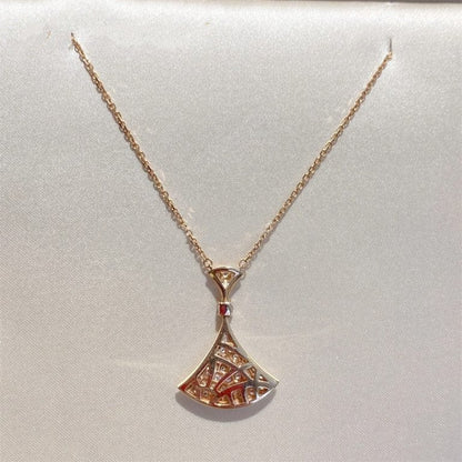 [Kincade Jewelery]DREAM NECKLACE PINK GOLD FULL DIAMOND