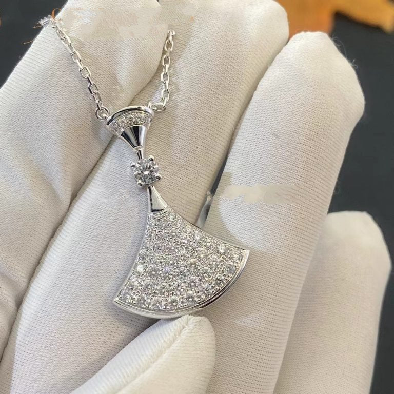 [Kincade Jewelery]DREAM NECKLACE SILVER FULL DIAMOND