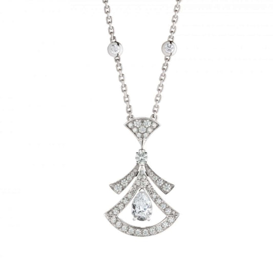 [Kincade Jewelery]DREAM NECKLACE WHITE DIAMOND SILVER