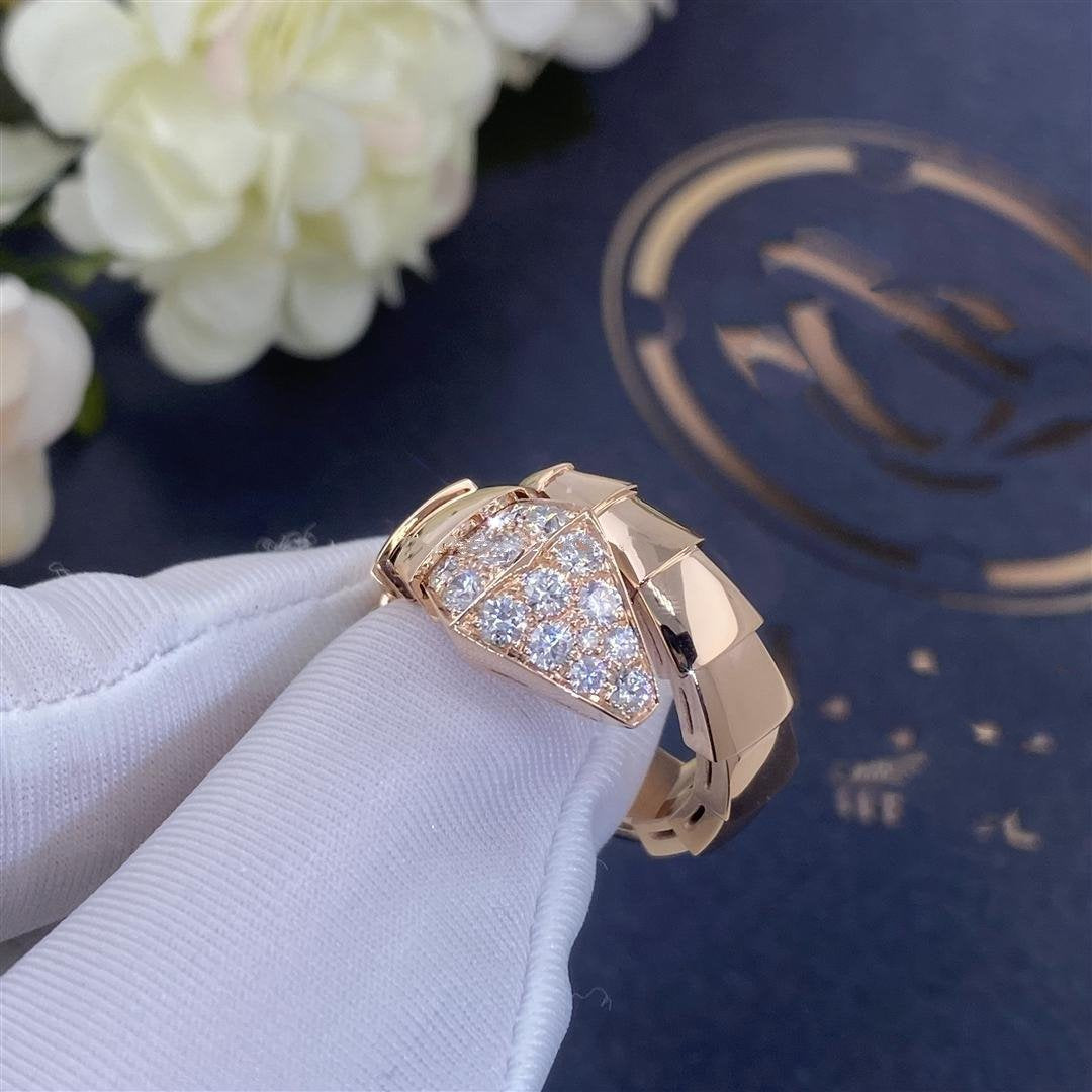 [Kincade Jewelery]SERPENTI RING PINK GOLD DIAMOND