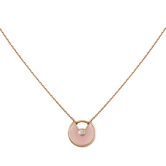 [Kincade Jewelery]AMULETTE ROSE GOLD PINK MOP NECKLACE