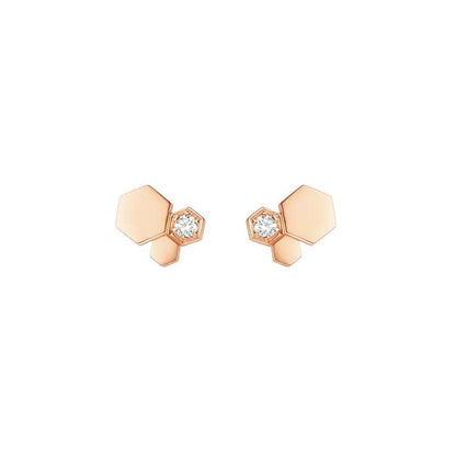 [Kincade Jewelery]BEE LOVE PINK GOLD DIAMOND EARRINGS