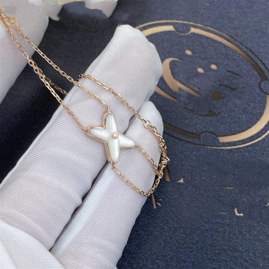 [Kincade Jewelery]JEUX BRACELET WHITE MOP PINK GOLD 1 DIAMOND