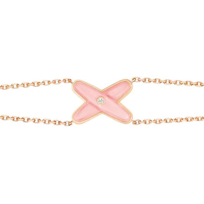 [Kincade Jewelery]JEUX BRACELET PINK MOP PINK GOLD 1 DIAMOND
