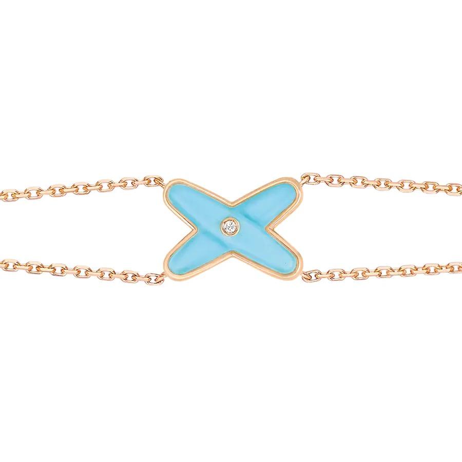 [Kincade Jewelery]JEUX BRACELET TURQUOISE PINK GOLD 1 DIAMOND