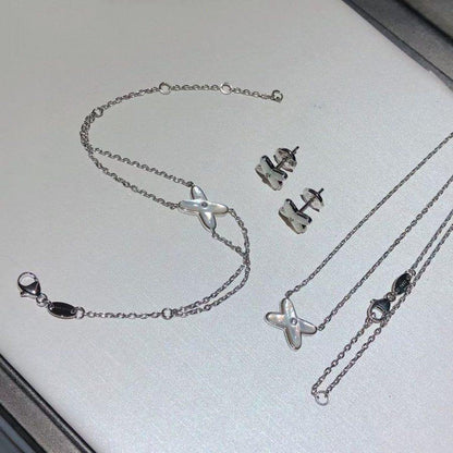 [Kincade Jewelery]JEUX BRACELET WHITE MOP SILVER 1 DIAMOND