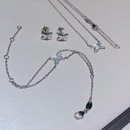 [Kincade Jewelery]JEUX BRACELET WHITE MOP SILVER 1 DIAMOND