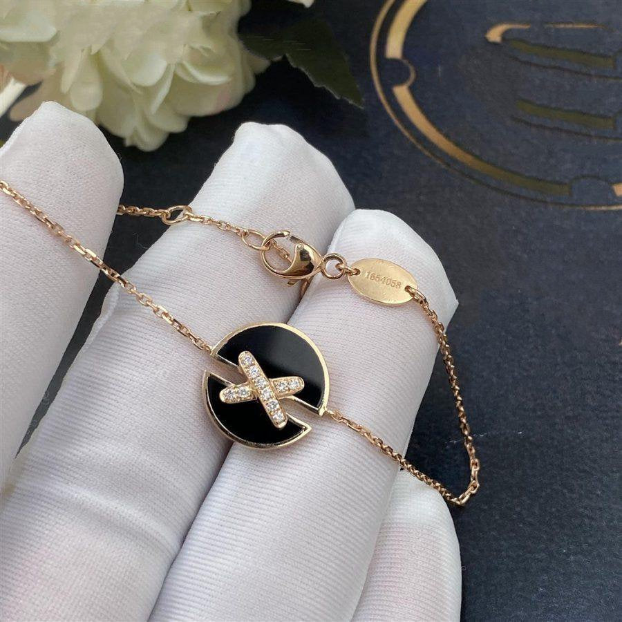 [Kincade Jewelery]JEUX DE BRACELET ONYX PINK GOLD DIAMOND