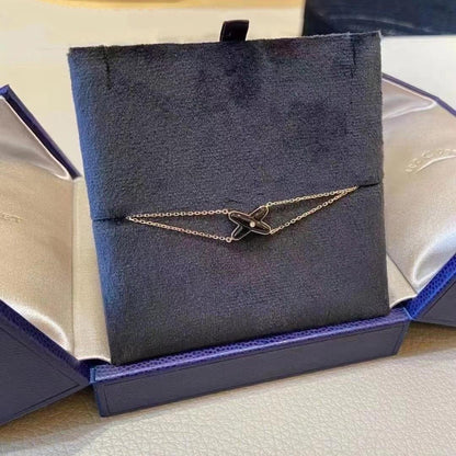 [Kincade Jewelery]JEUX BRACELET ONYX PINK GOLD 1 DIAMOND