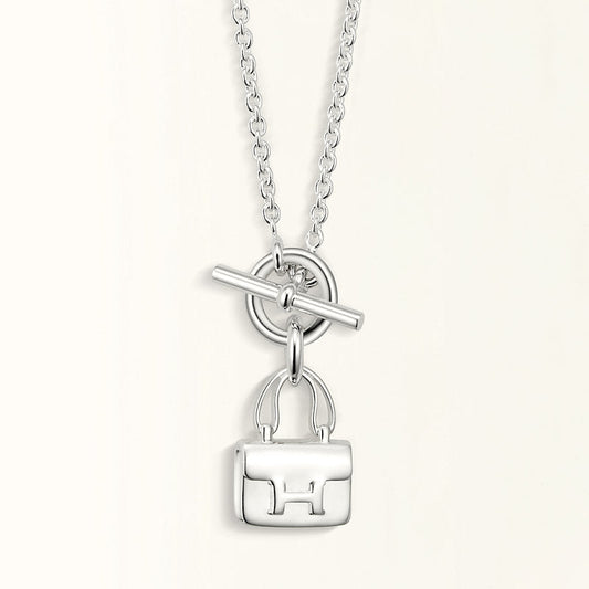[Kincade Jewelery]POP H PEDANT SILVER NECKLACE