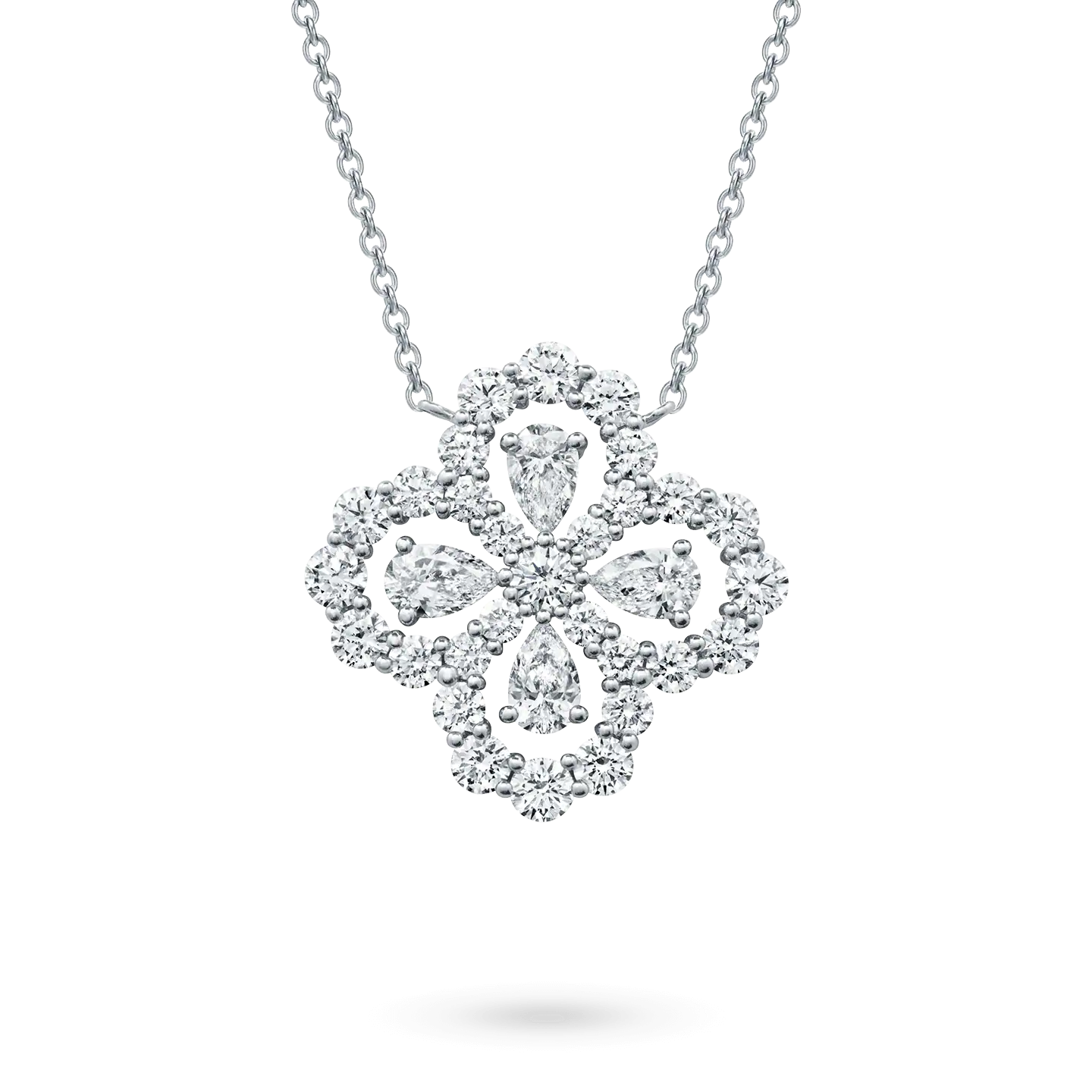[Kincade Jewelery]LOOP NECKLACE FULL MOTIF DIAMOND 16MM MULTIPLE COLORS