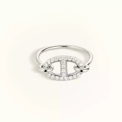 [Kincade Jewelery]RONDE SMALL SILVER DIAMOND RING