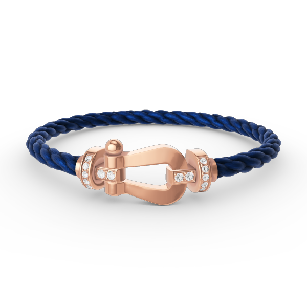 [Kincade Jewelery]FORCE LARGE HORSESHOE HALF DIAMOND BRACELET ROSE GOLD