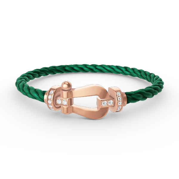 [Kincade Jewelery]FORCE LARGE HORSESHOE HALF DIAMOND BRACELET ROSE GOLD