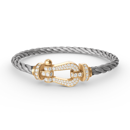 [Kincade Jewelery]FORCE LARGE HORSESHOE FULL DIAMOND BRACELET GOLD