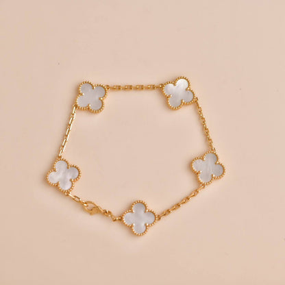 [Kincade Jewelery]Kincade  5 MOTIF WHITE MOP BRACELET