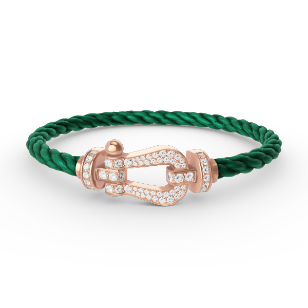 [Kincade Jewelery]FORCE LARGE HORSESHOE FULL DIAMOND BRACELET ROSE GOLD