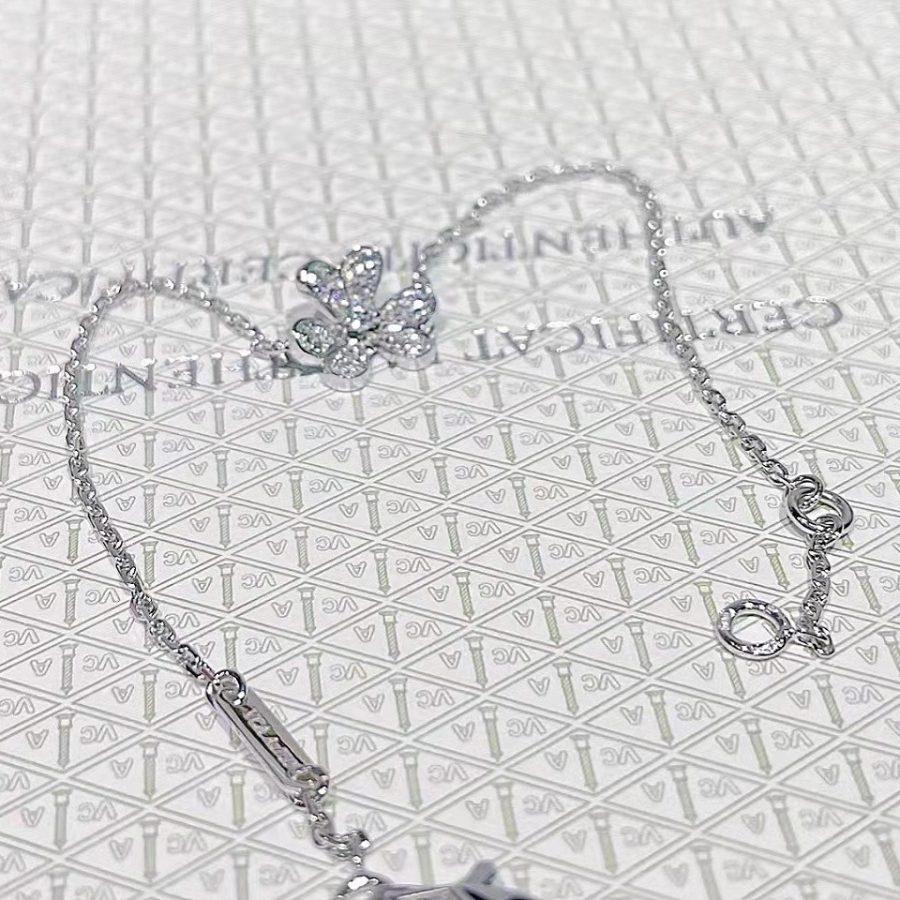 [Kincade Jewelery]FRIVOLE SILVER FLOWER DIAMOND BRACELET