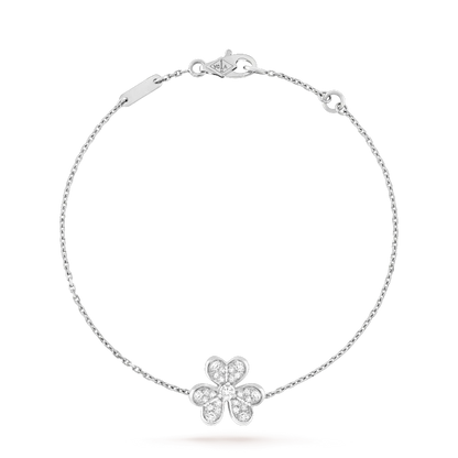 [Kincade Jewelery]FRIVOLE SILVER FLOWER DIAMOND BRACELET
