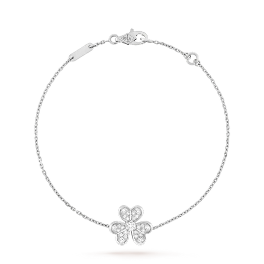 [Kincade Jewelery]FRIVOLE SILVER FLOWER DIAMOND BRACELET
