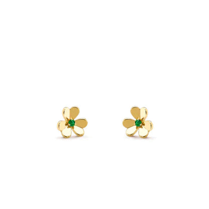 [Kincade Jewelery]FRIVOLE  FLOWER MALACHITE EARRINGS