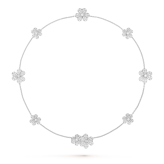[Kincade Jewelery]FRIVOLE SILVER 9 FLOWERS NECKLACE