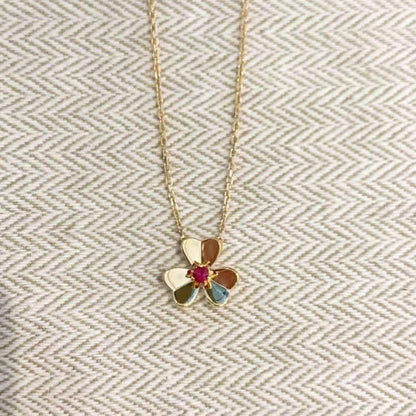 [Kincade Jewelery]FRIVOLE GOLD FLOWER NECKLACE