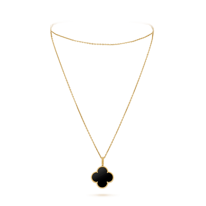 [Kincade Jewelery]Kincade 25MM GOLD ONYX BIG Kincade NECKLACE