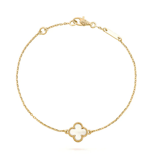 [Kincade Jewelery]Kincade WHITE MOP SINGLE FLOWER BRACELET