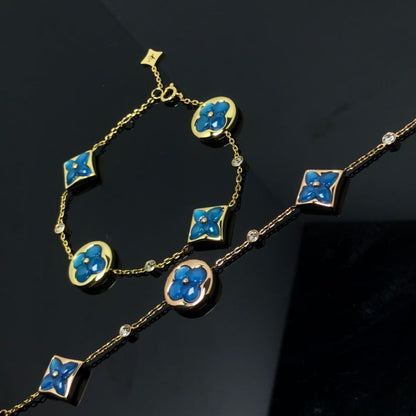 [Kincade Jewelery]STAR AND SUN 4 MOTIF BLUE BRACELET