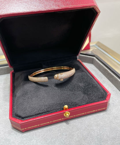 [Kincade Jewelery]PANTHERE FULL DIAMOND OPEN BRACELET