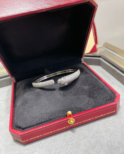 [Kincade Jewelery]PANTHERE FULL DIAMOND OPEN BRACELET