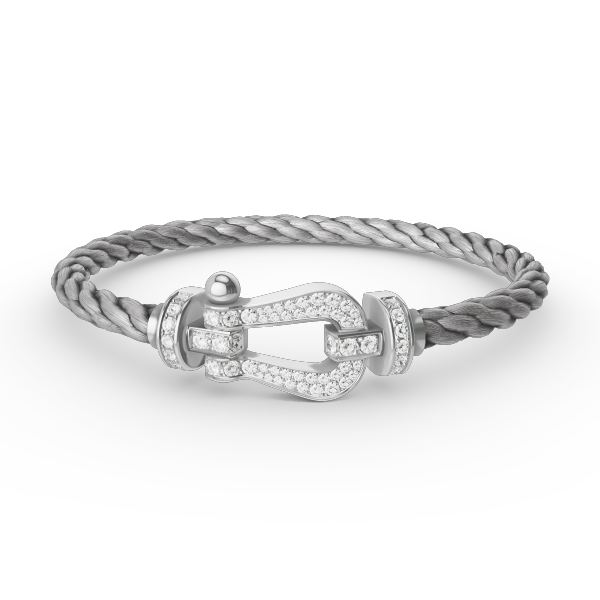 [Kincade Jewelery]FORCE LARGE HORSESHOE FULL DIAMOND BRACELET SILVER
