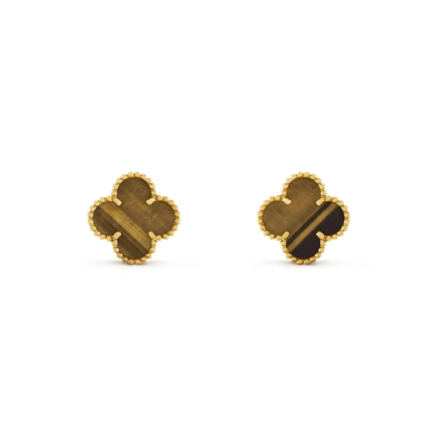 [Kincade Jewelery]Kincade MEDIUM 1 MOTIFS TIGER EYE EARRINGS
