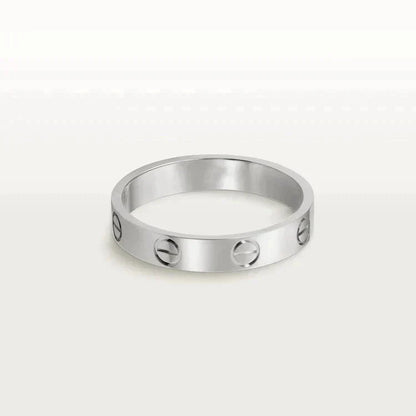 [Kincade Jewelery]LOVE RING 4MM 1 DIAMOND SILVER